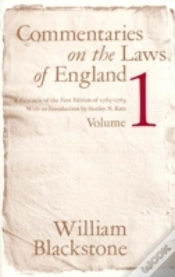 Capa do artigo Commentaries On The Laws Of England, Volume 1