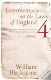 Capa do artigo Commentaries On The Laws Of England, Volume 4