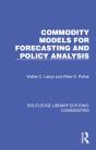 Commodity Models For Forecasting And Policy Analysis - Preview
