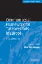 Common Legal Framework For Takeover Bids In Europe - Preview