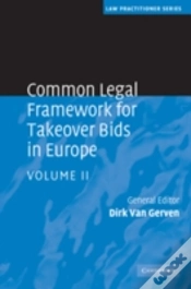 Capa do artigo Common Legal Framework For Takeover Bids In Europe