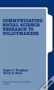 Capa do artigo Communicating Social Science Research To Policy Makers