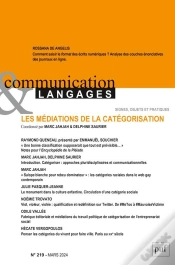 Capa do artigo Communication & Langages Tome 219 : Les Médiations De La Catégorisation