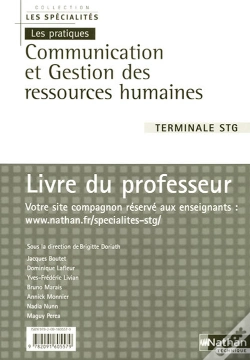 Capa do artigo Communication Et Gestion Des Ressources Humaines Terminale Stg Les Specialites/Les Pratiques)