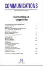 Communications, N  53, Semantique Cognitive - Preview