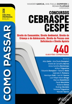 Capa do artigo Como Passar Concursos Cebraspe -Direito Do Consumidor, Ambiental, Eca, Deficiência E Agrário