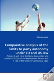 Capa do artigo Comparative Analysis Of The Limits To Party Autonomy Under Eu And Us Law