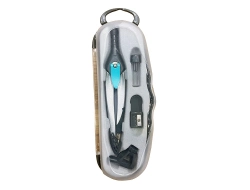 Capa do artigo Compasso liderpapel lock device com adaptador universal e tubo de minas cor cinza