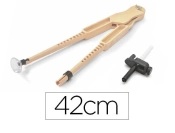 Capa do artigo Compasso para Quadro Faibo de Plástico com Adaptador Imitacao em Madeira 42 cm