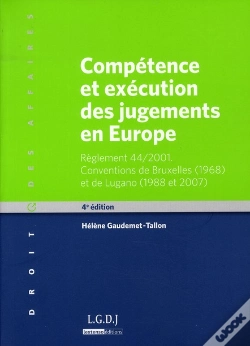 Capa do artigo Compétence Et Exécution Des Jugements En Europe (4e Édition)