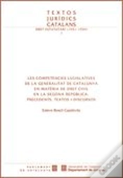 Capa do artigo Competencies Legislatives De La Generalitat