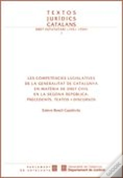 Capa do artigo Competencies Legislatives De La Generalitat