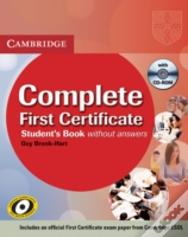 Complete First Certificate Student'S Book With Cd-Rom