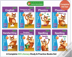 Capa do artigo Complete Key Stage 1 Literacy Study & Practice Books - 8-Book Bundle! English, Phonics, Spelling, Handwriting, Reading Comprehension For Ages 4 - 7