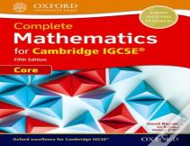 Complete Mathematics For Cambridge Igcse (R) Student Book (Core)