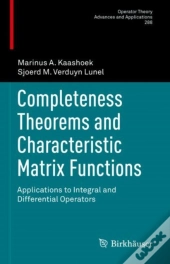 Completeness Theorems And Characteristic Matrix Functions