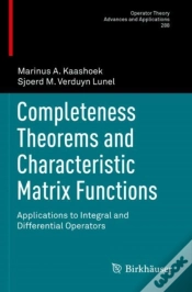 Capa do artigo Completeness Theorems And Characteristic Matrix Functions