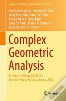 Complex Geometric Analysis