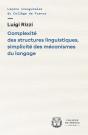 Complexité Des Structures Linguistiques, Simplicité Des Mécanismes Du Langage - Preview