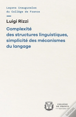 Capa do artigo Complexité Des Structures Linguistiques, Simplicité Des Mécanismes Du Langage