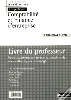 Capa do artigo Compta Finan Ent Terminale Stg (S/P) Professeur 2008