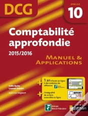 Capa do artigo Comptabilite Approfondie 2015/2016 Epreuve 10 Dcg  - Manuel Et Applications 2015