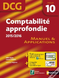 Capa do artigo Comptabilite Approfondie 2015/2016 Epreuve 10 Dcg  - Manuel Et Applications 2015