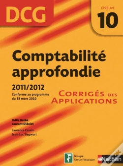 Capa do artigo Comptabilite Approfondie Epreuve 10 Dcg Corriges 2011/2012