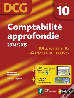 Capa do artigo Comptabilite Aprofondie 2014/2015 Epreuve 10 Dcg Manuel Et Applications 2014