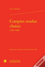 Capa do artigo Comptes Rendus Choisis (1950-1980)