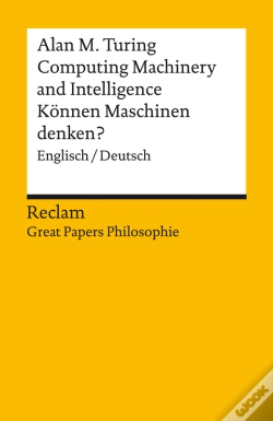Capa do artigo Computing Machinery And Intelligence / Können Maschinen Denken? Englisch/Deutsch