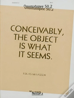 Capa do artigo Conceivably, The Object Is What It Seems
