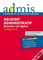 Capa do artigo Concours Adjoint Administratif Annales Corrigees Ecrit Categorie C