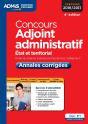 Concours Adjoint Administratif Cat C Annales Corrigees Entrainement 4e Edt - Preview