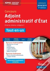 Concours Adjoint Administratif D'Etat Cat C Tout En Un 4e Edt
