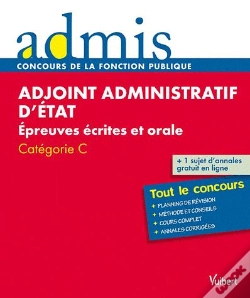 Capa do artigo Concours Adjoint Administratif D'Etat Ecrit Et Oral Categorie C