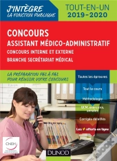 Concours Assistant Medico-Administratif 2019-2020 Tout-En-Un Categorie B - Concours Externe Et Inter