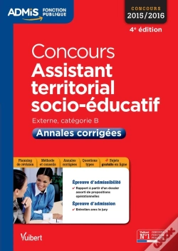 Capa do artigo Concours Assistant Territorial Socio Educatif Cat B Annales Corrigees 4e Edt