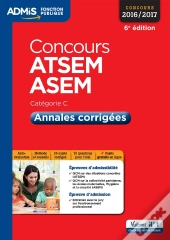 Concours Atsem Et Asem Cat C Annales Corrigees 6e Edt 2016 2017
