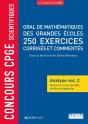 Concours Cpge Scientifiques : Analyse Tome 2 ; Fonctions D'Une Variable Réelle Et Intégration ; Oral De Mathématiques Des Grandes Écoles ; 250 Exercices Corrigés Et Commentés - Preview