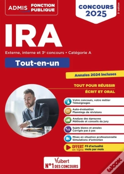 Capa do artigo Concours D'Accès Aux Ira - Catégorie A - Tout-En-Un : Instituts Régionaux D'Administration - Externe, Interne Et 3e Concours  - Concours 2025