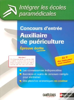 Capa do artigo Concours D'Entree Auxiliaire De Puericulture ; Epreuve Ecrite (Edition 2006)