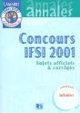Concours En Ifis 2001 ; Sujets Officiels Et Corriges - Preview