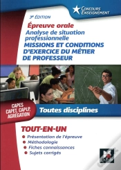 Capa do artigo Concours Enseignement - Analyse De Situation Professionnelle - Oral Capes, Capet, Caplp, Agregation