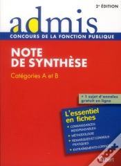 Capa do artigo Concours Epreuve Note De Synthese Ecrit Cat A Et B 2e Edt