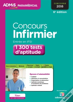Capa do artigo Concours Infirmier Entree En Ifsi 1500 Test D'Aptitude 6e Edt 2016