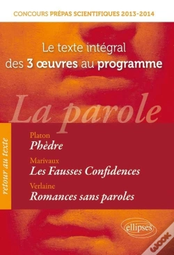 Capa do artigo Concours Prépas Scientifiques : Texte Intégral Des Oeuvres Au Programme