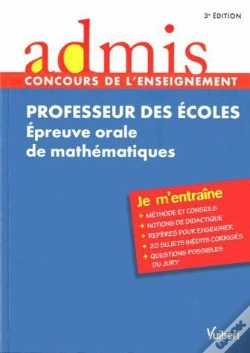 Capa do artigo Concours Professeur Des Ecoles Epreuve Orale De Mathematiques