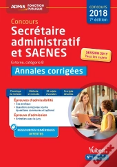 Concours Sa Et Saenes Annales Corrigees Cat B Admis 7e Edt