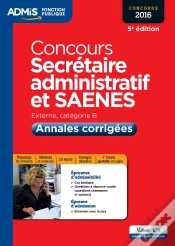 Capa do artigo Concours Secretaire Administratif Et Saenes Cat B Annales Corrigees 5e Edt